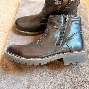 Aldo men’s Corvelli Dark Brown Leather Boots with Side Zipper